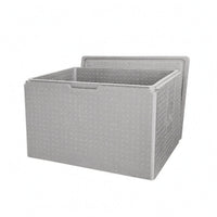 Rectangular Cooler Chest Foam-Textured Food Storage