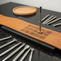 20 Pieces Leather Stamping Tool Set Long-Lasting Metal Leather Stamp Set