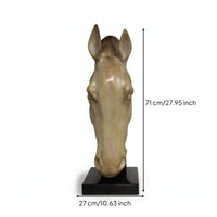 Abstract Horse Head Sculpture Modern Figurine Resin for Living Room, Homeowners
