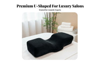 Breathable U-Shaped Lash Extension Pillow Skin-Friendly U-Shaped Lash Pillow for Beauticians, Estheticians, Spa, Home Business