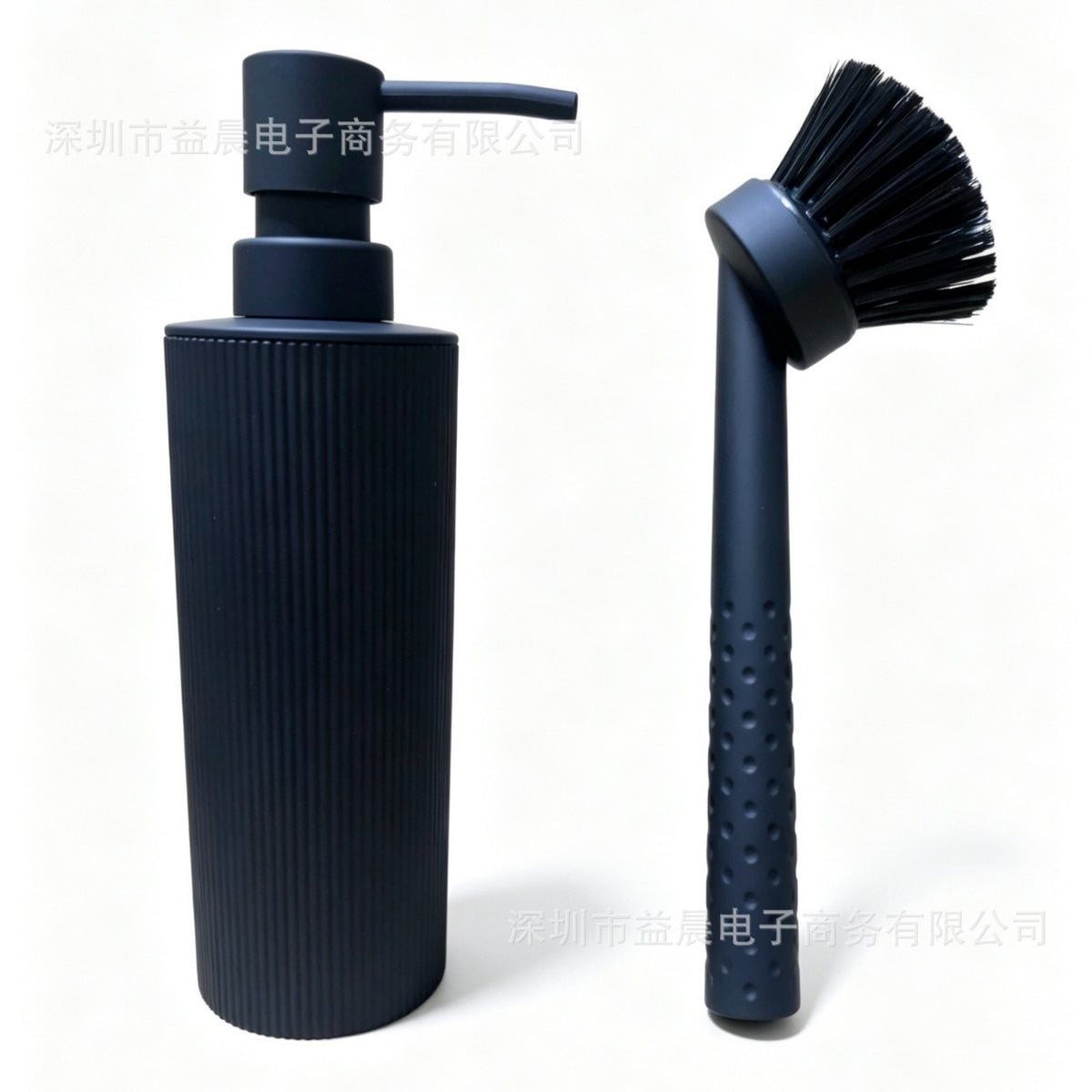 3-in-1 Kitchen Sink Organizer Set with Soap Dispenser and Brush Holder