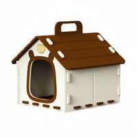 Enclosed Felt Cat House All-Season Use Cat Cave Bed Scratch Resistant for Indoor