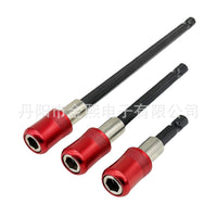 Quick-Release Self-Locking Bit Extension Rod for Hex Shank Drill