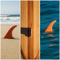 Single Fin Textured surfboards Fin with Screw Molded Screws for Longboarding