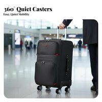 Soft-Sided Suitcase Multiple Carry Handles Softside Luggage