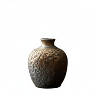 Ceramic Mini Vase, Rustic Desktop Flower Holder, Modern Decor