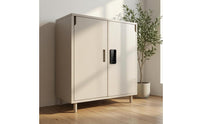 Concealed Mount Electronic Cabinet Lock Glossy Black Storage Security Rectangular Front Panel for Wardrobe