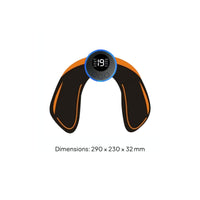 Adjustable Intensity Buttocks Muscle Stimulator Multiple Modes Hip Lifting Massager U-Shaped Ergonomic Design Body Toner Single-Button Operation for Women, Gym
