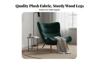 Nordic Design Upholstered Chair Ergonomic Design Indoor Seating High-Back Support Household Furnishing Padded Cushion for Apartment Dwellers, Students, Homeowners, Living Room, Bedroom, Reading Nook, Home Office
