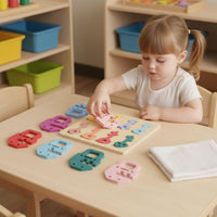 Educational Locking Panel Logical Thinking Practice Key and Lock Matching Game Early Learning Shape Sorting Toy for Preschoolers, Kids, Preschool
