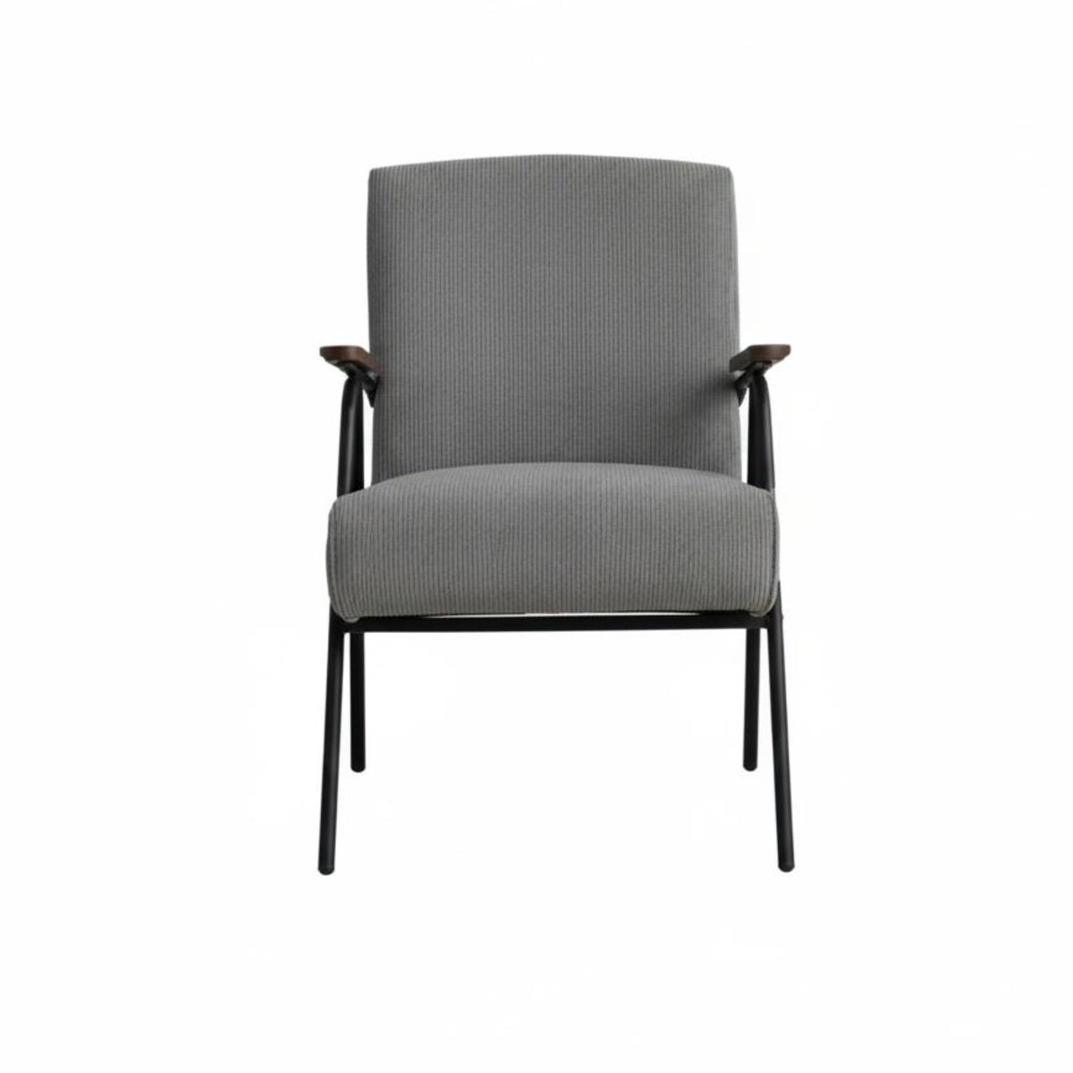 Nordic Design Upholstered Armchair with Metal Frame Retro Design Patterned Armchair with Metal Frame Geometric Pattern Accent Chair Ergonomic Back Support for Readers, Homeowners, Adults, Living Room, Balcony, Reading Nook, Bedroom
