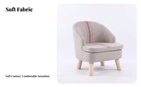 Upholstered Barrel Chair Space-Saving Upholstered Tub Chair Easy Assembly
