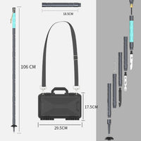 Collapsible Hiking Pole Illuminate-in-the-Dark Telescopic Climbing Pole Kit