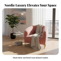 Round Bistro Set Nordic design Table and Chair Group Light Luxury Aesthetic Sturdy Construction for Interior Designers, pairs