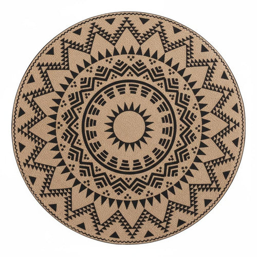Round Jute Placemat Decorative Woven Round Placemat Versatile Use Heat Resistant Table Mat for Restaurant, Wedding, Party