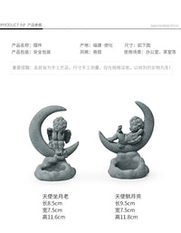 可爱小天使工艺品摆件礼物创意复古欧式桌面装饰雕像雕塑艺术摆设