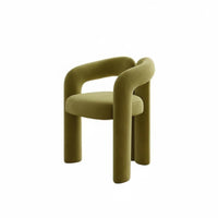 Modern Minimalist & aesthetic Upholstered Makeup Seat Elegant golden-Finish Legs Vanity Stool Ergonomic Curved rear characteristic Chair luxuriously soft padding for Women, Bedroom, dressing area, professional glamour studio, perusing Corner