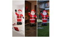 Freestanding Inflatable Santa Saint Tall Inflatable Santa Outdoor Seasonal for Porch, Storefront