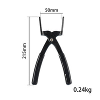 Petrol Line Disconnect Pliers Black Metal Petrol Line Disconnect Tool Non-Slip Handle Forked Jaw Pliers
