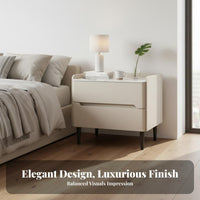 Nightstand with Drawers long-lasting Construction 2-Drawer End Table Easy Assembly
