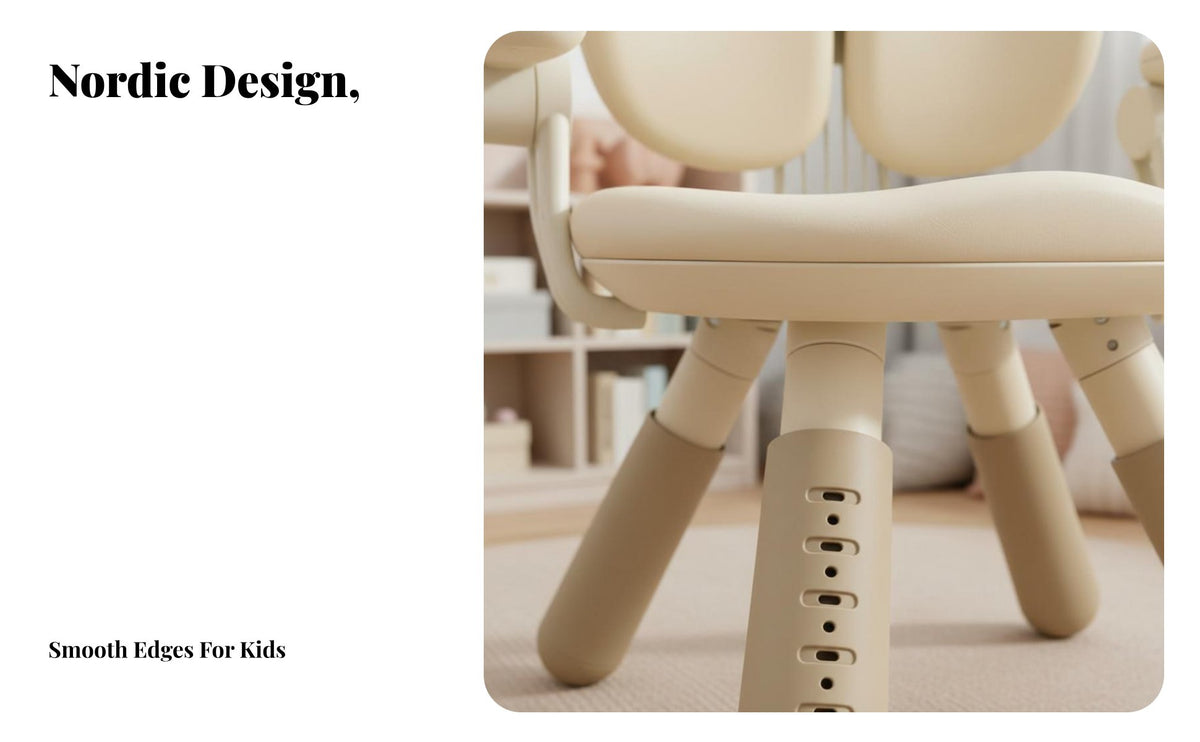 Rounded Corners Peanut Shaped Kids Table Finish Height Adjustable Toddler Desk Sturdy Design Height Adjustable Kids Furniture Set Multi-Functional for Toddlers, Preschoolers, Parents, Reading Corner, Kindergarten, Nursery, Study Area