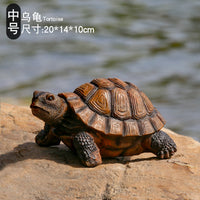 仿真动物乌龟树脂摆件户外花园别墅庭院水池鱼缸装饰布置造景模型