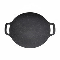 Maifan Stone Barbecue Pan Less Smoke Round Non-Stick Grill Pan Easy to Clean