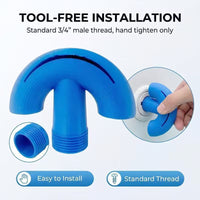 Universal 3/4 Inch Pool Fountain Aerator Nozzle - Above/In-Ground Pool Waterfall Spray