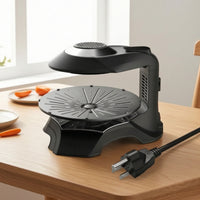 Indoor Grill with Rotating Plate Countertop Electric Indoor Grill Tabletop for Kitchen