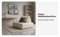 Pull-Extendable Sleeper Armchair Foldable Pull-Extendable Armchair Bed Space-Saving Easy Assembly for Students, Adults