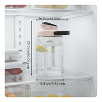 Leak-Resistant-Leak-Proof-Resistant Fridge Drink Dispenser with Spigot Food Grade Material Refrigerator Drink Dispenser Easy to Clean Refrigerator Water Container with Tap Long-Lasting for Families