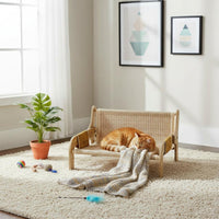 Wooden Feline Sofa Year-Round Raised Pet Couch Abrasion-Resistant-Accommodating