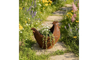 Cockerel Planter Rustic Standing Cockerel Planter No Assembly Required for Patio
