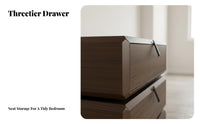 Modern Minimalist Design Rotating 2-Drawer End Table rotate Drawers Nightstand Luxury Aesthetic Bedside Cabinet Cylindrical Shape for Homeowners, People with restricted Mobility, Small Apartments, College Dorm, Living Room, Home Office