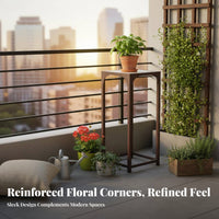 Multi-Tier Plant Stand Floor-Standing Pot Holder Space-Saving for Living Room