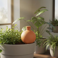 2 Pieces Terracotta Olla Evaporation Resistance Porous Clay Waterer for Travel
