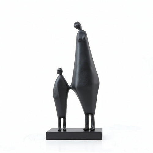 Abstract Metal Sculpture Modern Decorative Statue Artistic for Office, Bookshelf