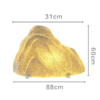 Solar Rock Light Waterproof Stone-Shaped Lamp Decorative Stone Lamp LED Solar Pebble Light Textured Surface for Courtyard, Lawn