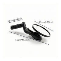 Adjustable Bike Mirror with Bar End Mount Round Bar End Mirror Rotatable Easy to Install for Commuting, Road Bikes