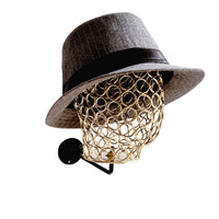 Creative Metal Wall-Mounted Head Model Hat Display Rack
