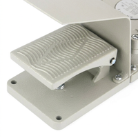 Heavy Duty Aluminum Foot Pedal Switch, Industrial Foot Controller, Cast Aluminum #variant:With protective cover
