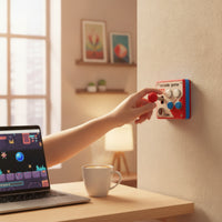 Switch Cover with Joystick Decorative Faceplate Fun for Gamers