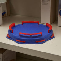 Plastic rotatingTop Arena Recessed Spinning Top Stadium Gyro Battle Stadium Guard Sections Slim Open Arena Raised Rim