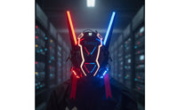 Cyber-Aesthetic Face Guard Helmet With | Futuristic, Full-facial covering, for Cosplay