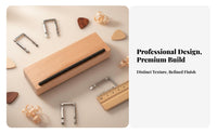 Precise Grinding Guitar Fret Beveling File Long-Lasting Wood Handle Fret Beveling File Comfortable Grip for DIY Hobbyists, Repair Shop