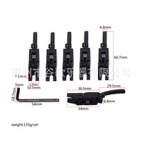 High-Quality Guitar Bridge Saddle Set (Zinc Alloy)