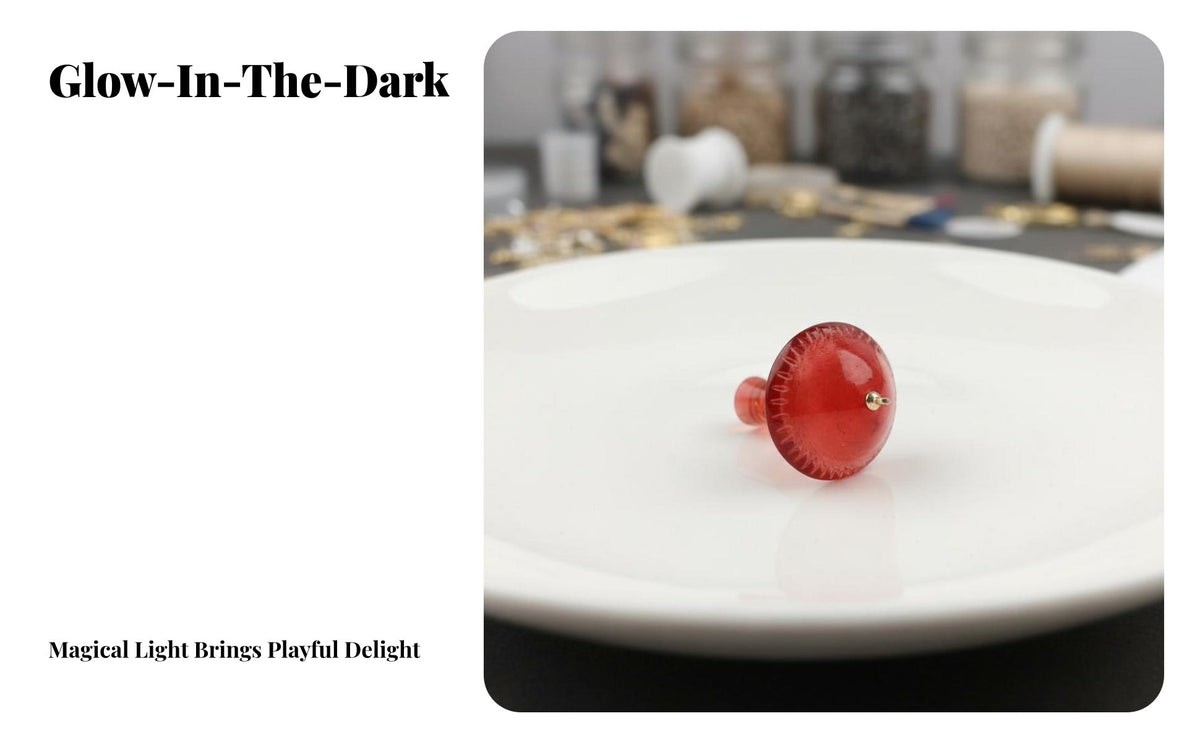 Resin Mushroom Pendants Glow in the Dark Resin Mushroom Charm DIY Accessory for Crafters, Keychain Making