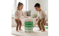 5 Pieces Lightweight Stepping Stones with Textured Surface Stackable Foam Stepping Stones Speckled Toy Outdoor for Toddlers