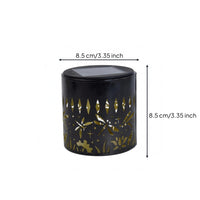 Cylindrical Solar Lamp Metal Pathway Light Easy to Clean for Garden