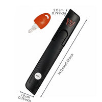 Window Lock Handle, Discreet Folding Casement Window Handle with Key, Security Screen Door Accessory, Universal Replacement, Aluminum Alloy